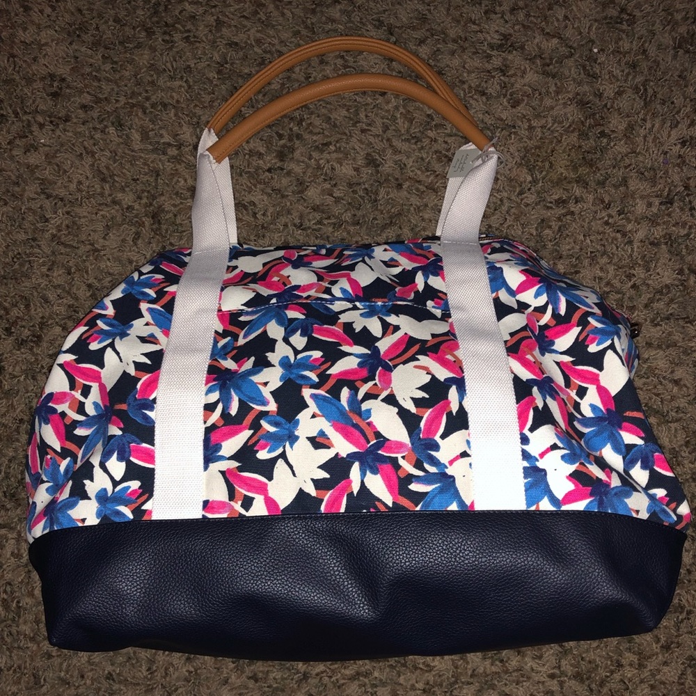 Pretty Floral Weekender Bag